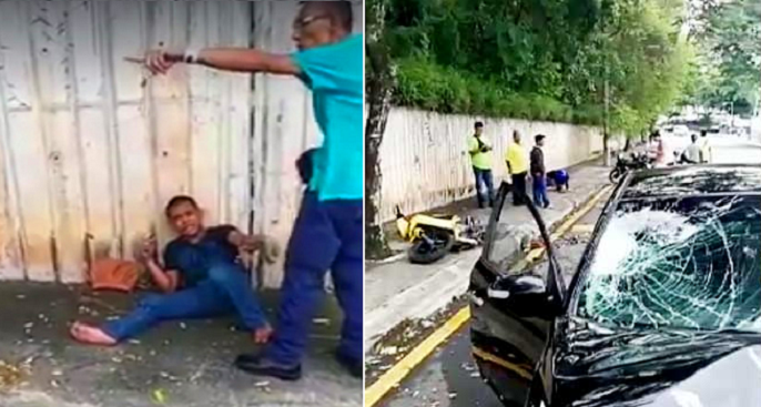 Man Spots Snatch Thieves Stealing Girl's Bag, Crashes Car into Them to Prevent Escape - World Of Buzz
