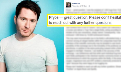 Owl City Intelligently Answers a Guy's Question, Soon Learns that It's a Mistake - World Of Buzz 7