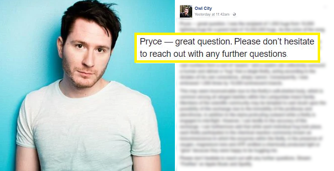 Owl City Intelligently Answers a Guy's Question, Soon Learns that It's a Mistake - World Of Buzz 7