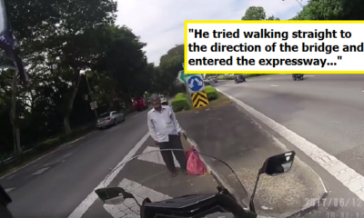Singaporean Notices Elderly Man Stranded on Highway, Does Something Unexpected - World Of Buzz