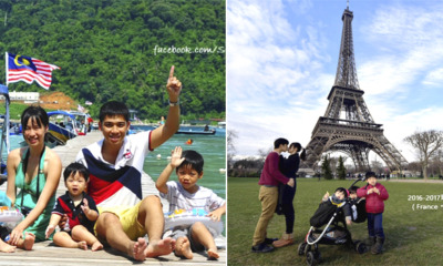 Taiwanese Parents With 3 Kids Travel 23 Countries in 9 Months, First Stop Being Malaysia! - World Of Buzz