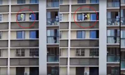 Children Spotted Playing on Building Ledge, Parents Left Them Home Alone - World Of Buzz 2