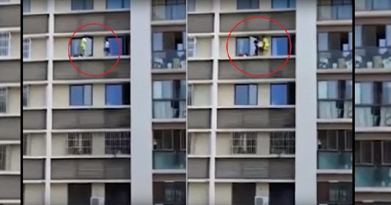 Children Spotted Playing on Building Ledge, Parents Left Them Home Alone - World Of Buzz 2