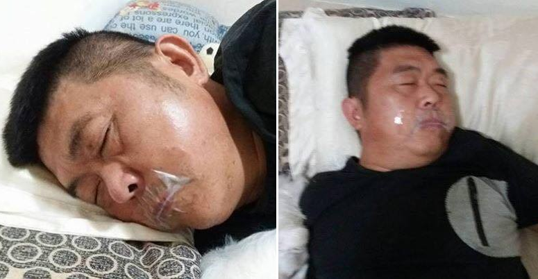 Lady Goes into Bedroom, Shocked to See Own Husband's Mouth Sealed with Tape - World Of Buzz 3