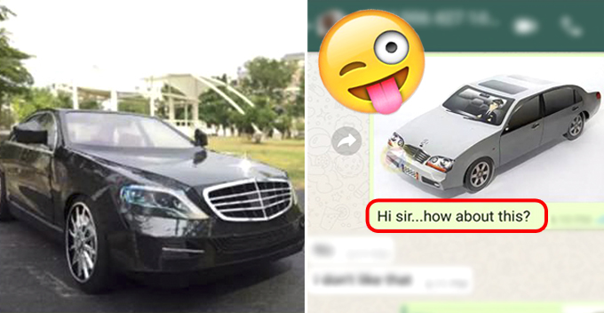 Malaysian Man Selling Mercedes Plays Along With Scammer Just to Troll Him At the End - World Of Buzz