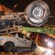 Massive Trailer Falls Off Bridge and Lands Onto Pickup Truck, Victims Unharmed - World Of Buzz