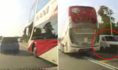 Reckless Bus Driver Almost Collides With 4 Cars While Overtaking on Double-lined Road - World Of Buzz