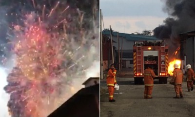 Scary Videos of Johor Factory Filled with Fireworks Catching Fire Goes Viral - World Of Buzz