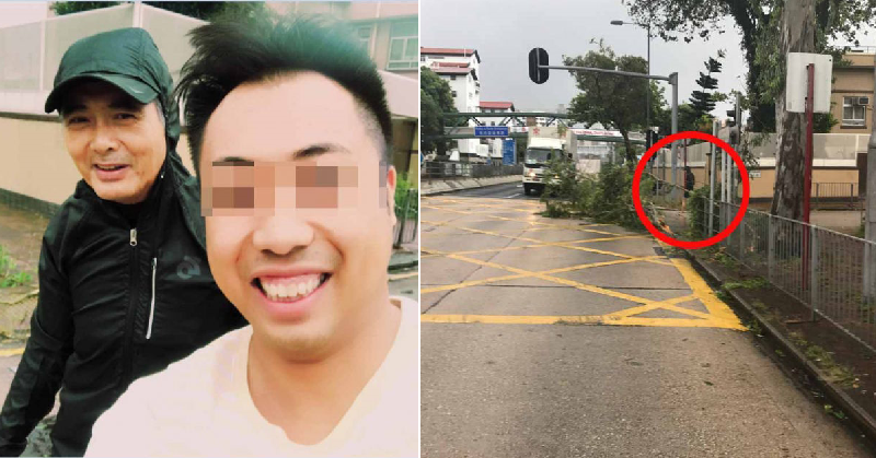 Good Guy Chow Yun-Fat Spotted Helping to Clear Up Hong Kong Streets After Typhoon Hato - World Of Buzz 2