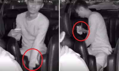 Grab Passenger Caught on Camera Casually Stealing More Than RM944 From Driver's Car - World Of Buzz 4