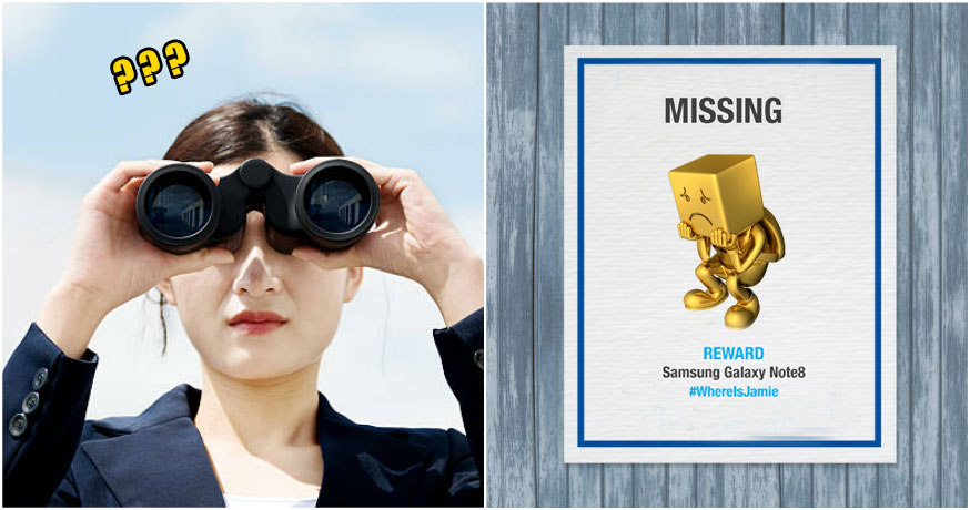 #WhereIsJamie?! Here's How You Can Help and Win a FREE Samsung Note 8! - WORLD OF BUZZ 3