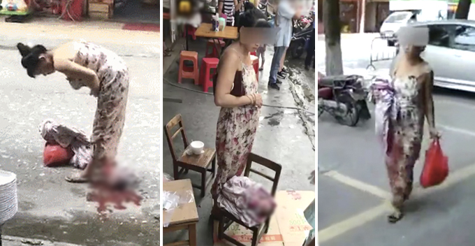Woman Delivers Baby on Street, Walks Home With Newborn and Grocery Bag - World Of Buzz 1
