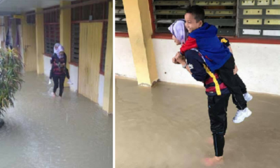 Amazing Malaysian Teacher Carries Schoolchildren Across Flood Waters to Safety - WORLD OF BUZZ 7
