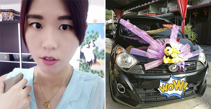 M'sian Lady Shares Why She Uses Husband's Axia For Wedding Instead of Renting a Fancy Car - WORLD OF BUZZ