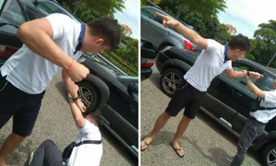 M'sian Road Bully Punches and Scold Driver Even Though He Rammed Into His Car - WORLD OF BUZZ 3