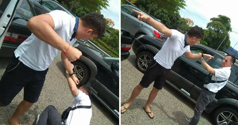 M'sian Road Bully Punches and Scold Driver Even Though He Rammed Into His Car - WORLD OF BUZZ 3