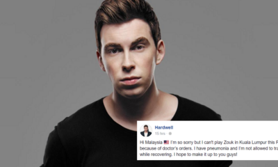 Hardwell Cancels Highly Anticipated Zouk KL Show After Getting Pneumonia - WORLD OF BUZZ 6