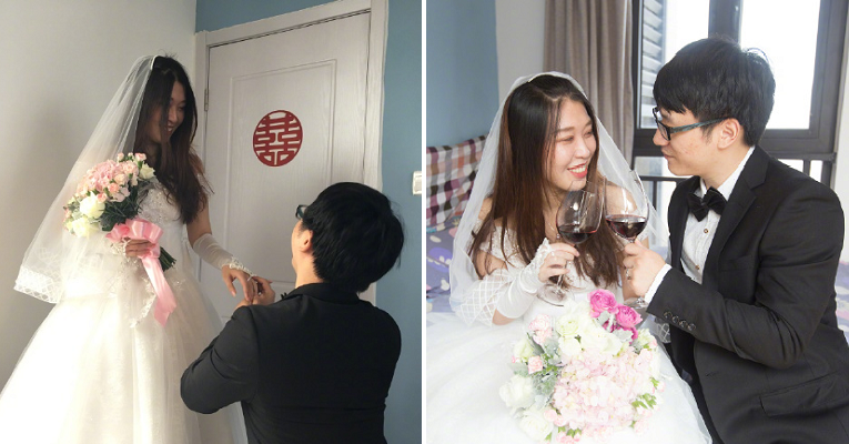 Netizens Amazed by Young Couple who Decided to Spend Only RM1,300 on Wedding - WORLD OF BUZZ