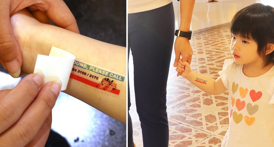 Sunway Pyramid Offers "Child Safe Emergency Contact Tattoo" For Children's Safety - WORLD OF BUZZ