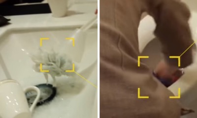 Cleaners at Five-Star Hotels Caught Using Toilet Brushes to Clean Customers' Cups and Sinks - WORLD OF BUZZ 2