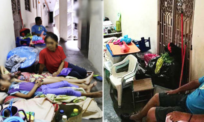 Family of Four Forcefully Evicted and Sleeps on Concrete Floor at Corridor on Christmas - WORLD OF BUZZ