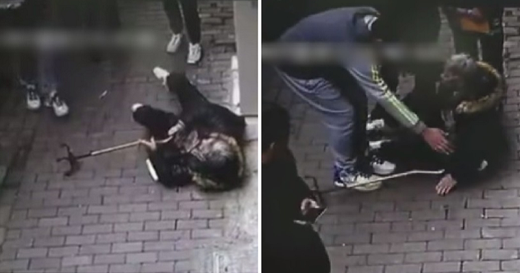 Old Lady Purposely Falls Down, Tries to Extort Students Who Helped Her for RM61,000 - WORLD OF BUZZ 3