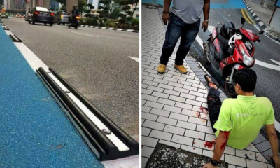 DBKL Take Down Dangerous Bicycle Lane Separators From Roads After Motorists Sustain Injuries - WORLD OF BUZZ 4