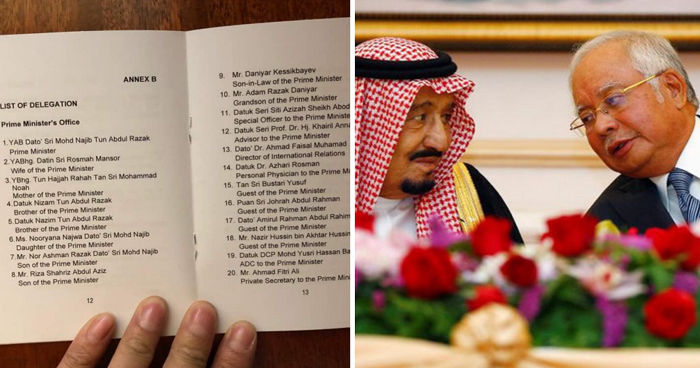 PM's Office Explains Viral List of Najib's Family Who Followed Him on Working Trip to Saudi Arabia - WORLD OF BUZZ 3