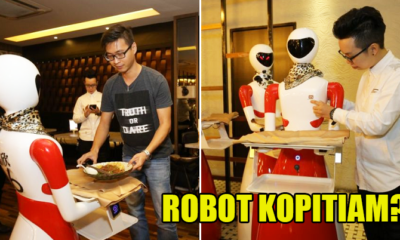 This Cool Kopitiam Has Robots as Waiters in Replacement of Humans - WORLD OF BUZZ 1