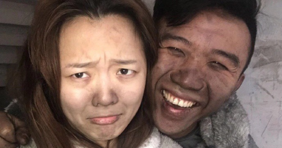 This Couple Decided to Take Cheerful Selfies After Their Home Almost Burnt Down - WORLD OF BUZZ