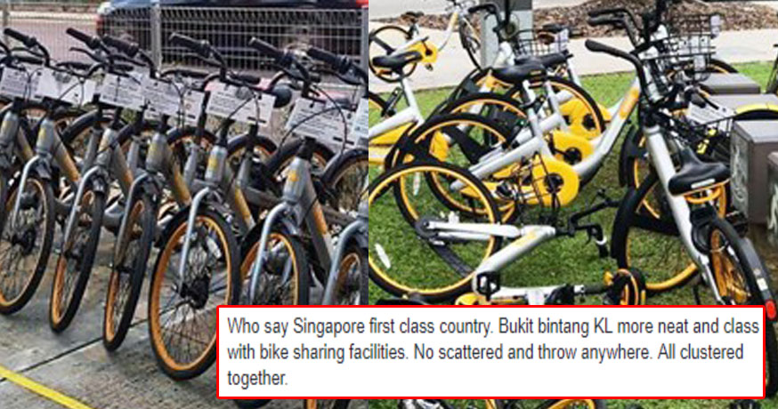 This Singaporean Praised Malaysians For Properly Treating Shared Bikes - WORLD OF BUZZ 1