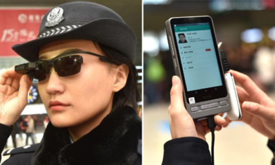 Chinese Policemen Now Wearing Facial Recognition Glasses to Catch Wanted Criminals - WORLD OF BUZZ