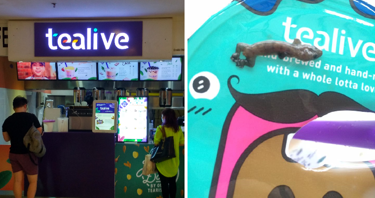 Customer Demands RM10,000 Over Lizard Incident, Tealive Says Incident May Be Fake - WORLD OF BUZZ 2