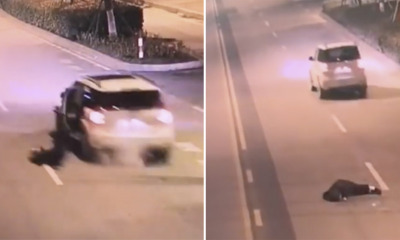 Drunk Husband Fell Out After Opening Door to Puke, Wife Keeps Driving - WORLD OF BUZZ