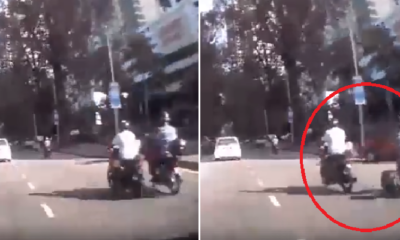 Elderly M'sian Suffers Injuries After Man Outrageously Kicked Him Off His Motorcycle - WORLD OF BUZZ 2