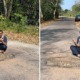 Local Council Finally Fixes Potholes on Road After Photos of MP Praying Go Viral - WORLD OF BUZZ 4