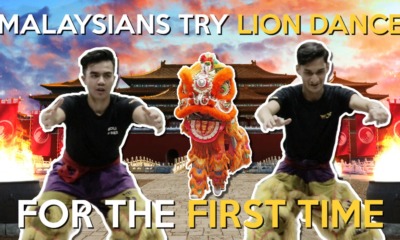 Malaysians Try Lion Dance for the First Time - WORLD OF BUZZ