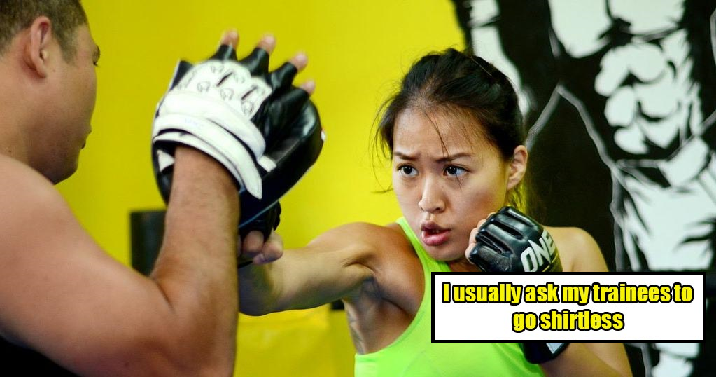 MMA Trainer Asked Woman To Wrestle Shirtless To Test Strength and Flexibility - WORLD OF BUZZ 6