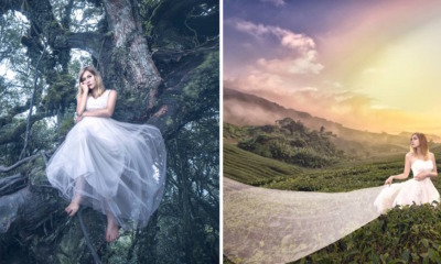 M'sian Photographer Proves Stunning Bridal Photos Can Be Achieved Without Expensive Outfits - WORLD OF BUZZ