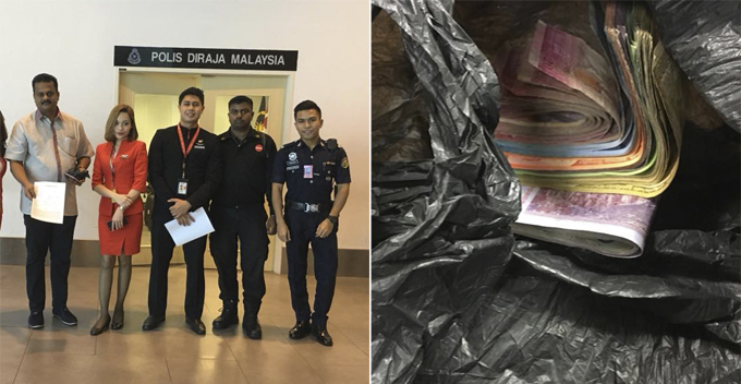 M'sian Shares How Cunning Passenger Steals His Money in Overhead Cabin in AirAsia Flight - WORLD OF BUZZ