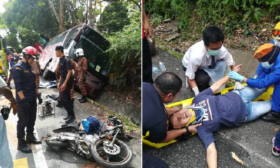 Two Buses and One Motorcycle Crash in Genting Highlands, Causes Fatality - WORLD OF BUZZ 6