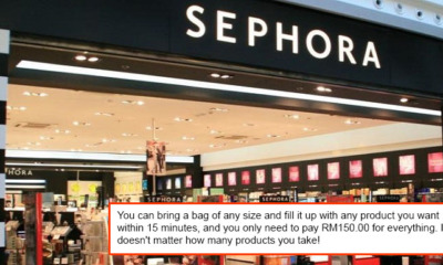 Viral Post About "Bring Your Own Bag Day" Sale at Sephora Malaysia is Fake - WORLD OF BUZZ 2