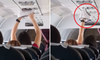 Woman Takes Out Underwear to Dry On Plane, Leaves Passengers Stunned - WORLD OF BUZZ 3