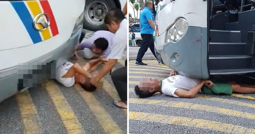 Man Gets Trapped Under Bus in Road Accident, Ends Up Getting Saved Thanks to 10 Passers-by - WORLD OF BUZZ 1