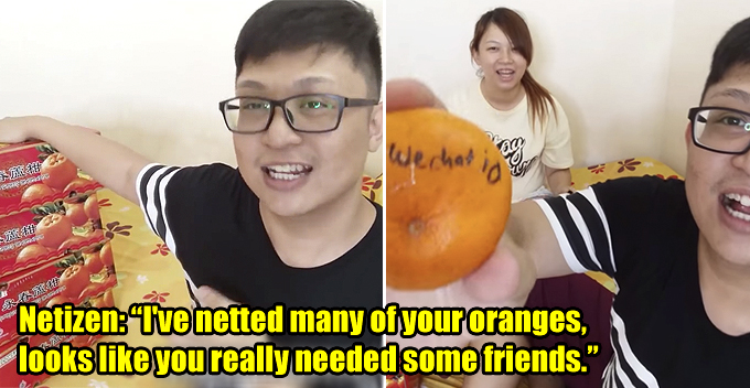 M'sian Youtubers Toss 128 Oranges on Chap Goh Meh, Guess How Many People Responded! - WORLD OF BUZZ