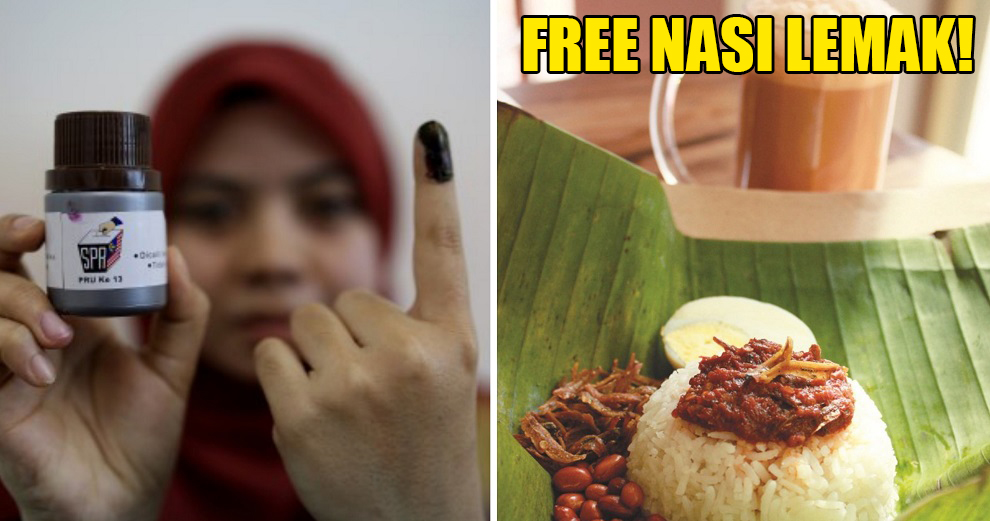 BIG Group is Giving Away Free Nasi Lemak & Teh Tarik to Voters On Polling Day - WORLD OF BUZZ 1