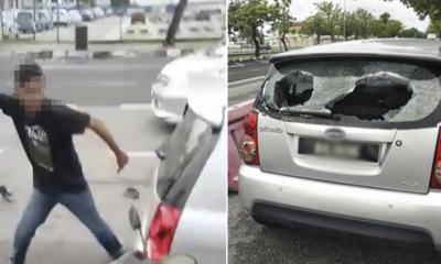 Biker High on Drugs Smashes Up Pregnant Driver's Car After Minor Collision - WORLD OF BUZZ