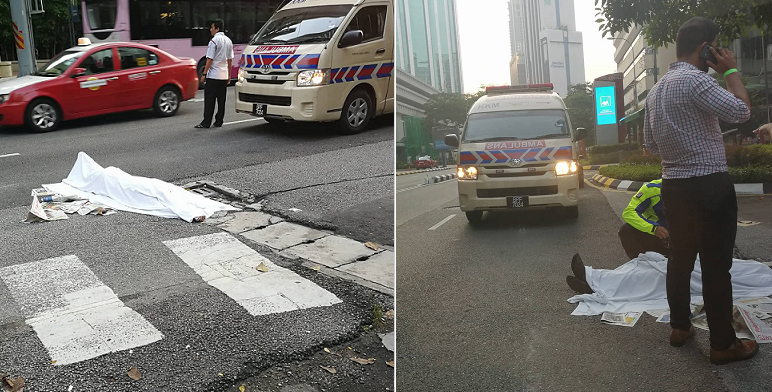 Malaysians Stood Around and Did Nothing While Man Hit by Car Slowly Died on KL Road - WORLD OF BUZZ