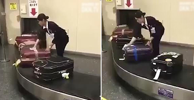 M'sian Airlines Should Learn How to Handle Luggages Like This Japanese Staff in Viral Video - WORLD OF BUZZ