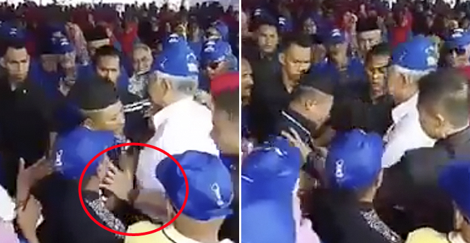 Netizens Debating Whether Najib Should've Hugged the Old Man in Viral Video - WORLD OF BUZZ